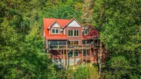 Mtn Views, Sauna, HotTub, GameRm, Firepit, Theatre, 5500 Sqft, LuxeCabin Slps 23