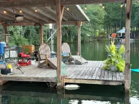 Cozy Lake Wedowee Home with Private Dock, 2 slips and 100 ft of lake frontage