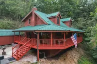 SummerTime is Here! Secluded Log Cabin-New Hot Tub-Wrap Around Porch 트로터 블러프 TVA 스몰 와일드 에어리어 주변 호텔