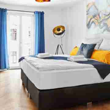 Luxury in the center for 6 pers. 3 rooms, balcony, WLAN Rooms