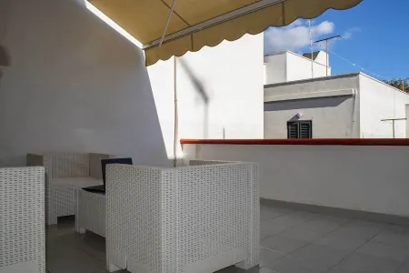 Apulia Salento Santa Maria di Leuca Apartment with Private Furnished Terrace