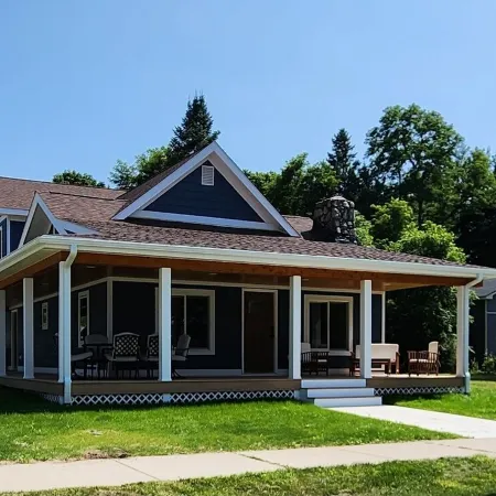 Newly renovated home with lake views, only one block from the beach!