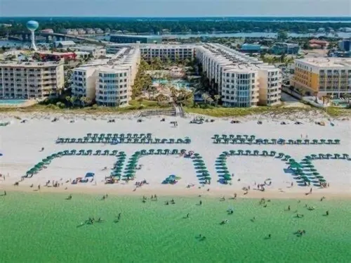 Closest 2 Bedroom to Beach Spectacular Gulf, Pier, & 🐬 View at A403 Waterscape Hotels in Okaloosa Island