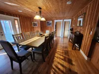 7. gorgeous creekfront lodge