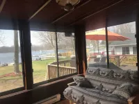 Indian Lakes Cabin with private beach and dock lake side