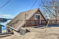 Lakefront Ozarks Home Deck and Boat Dock!