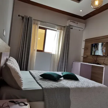 Modern two-rooms spacious apartment with pool, terrace,amazing sea and town view