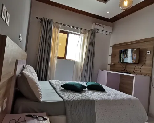 Modern two-rooms spacious apartment with pool, terrace,amazing sea and town view Hotels in Fako