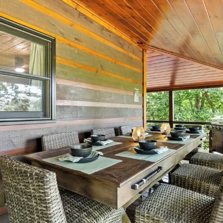 Dog Friendly Cabin w/ Amenities Galore! Frisbee Golf - Gym - Ping Pong - Creek