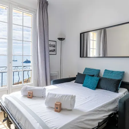 Charming Appt - 1BD/4P- sea view - Antibes Centre
