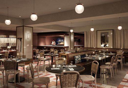 조식 뷔페 전경