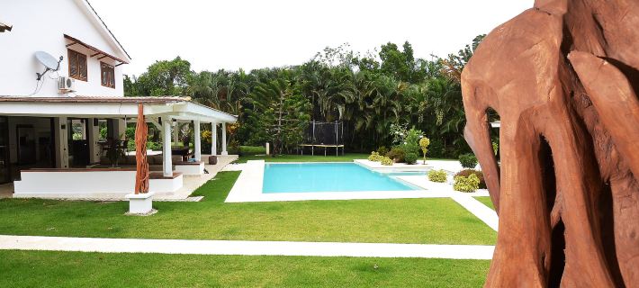 Las Terrenas : Front Beach and Garden Villa with Private Staff Ξενοδοχεία στην πόλη Las Terrenas