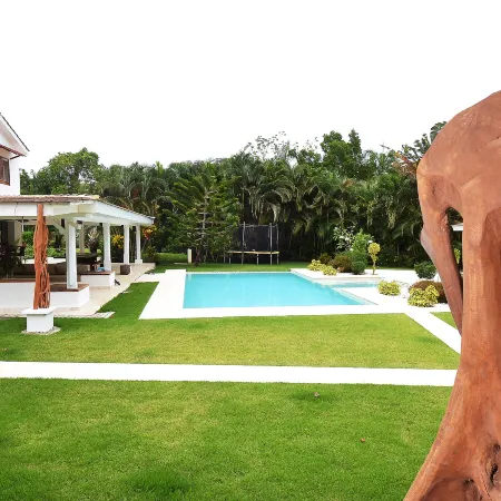 Las Terrenas : Front Beach and Garden Villa with Private Staff