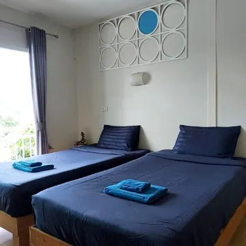 ห้องเตียงแฝด พร้อมระเบียง