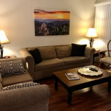 On the Little River in the heart of Townsend, with a beautiful view!