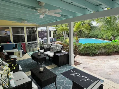 Tropical Paradise Home Steps to Beach Heated Pool Game Rm Singer Island Retreat!