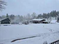 The Highlander, a beautiful cozy modern cabin at Terrace Lakes Resort.