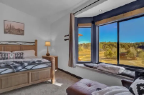 Modern Western Home with Lake and Mountain Views