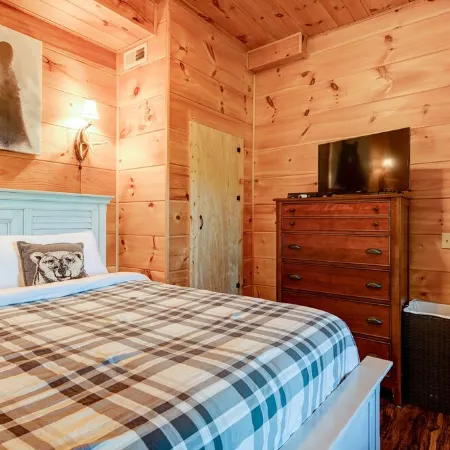 Log Home with Amazing Views of MT. Mitchell/Fireplace /Hot Tub/Pet Friendly