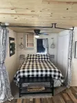 Fully renovated cabin with new furnishings and appliances.