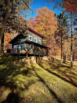 Cozy Peninsula Lake Cabin on 40 Acres