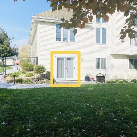 Entire lower level in a private home with walkout fenced yard.