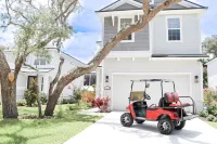 "Brand New Luxury Beach House  Vilano Beach " Walk to Beach " Heated Pool