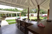 Las Terrenas Front Beach and Garden Villa with Private Staff
