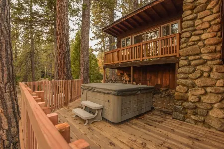 RIVER VIEW Yosemite Cabin in Wawona among the Redwoods,3 Bed 2 bath, jump rock!