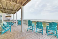 Beachfront Texas Retreat - 2 Decks, Patio and Views! - WiFi