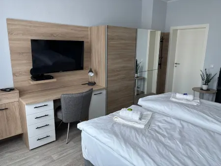 Modern vacation apartment in Pasewalk Отели в г. Юккер-Рандов