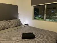 5 minutes from the beach and pool