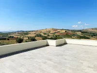 Modern villa with pool, sea and country views