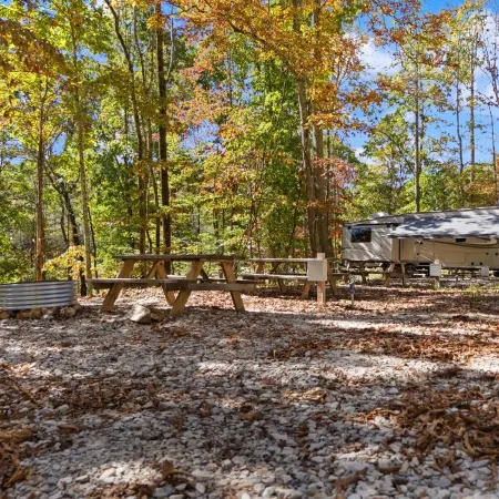 Luxury RV Retreat wd Firepit and Grille– Serene Wooded Stay Near Red River Gorge