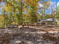 Luxury RV Retreat wd Firepit and Grille– Serene Wooded Stay Near Red River Gorge