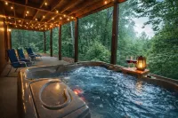 Blue Ridge Mountain Cabin w/ Hot Tub, Firepit, Game Room & Scenic Views