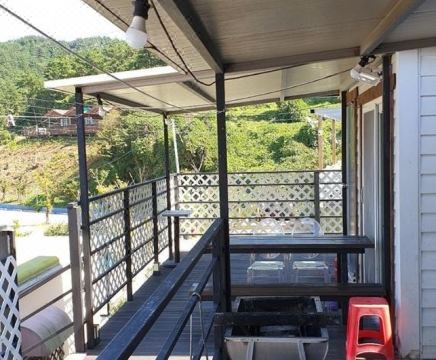 펜션 테라스 바다 조망