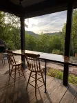 Coltsfoot Cottage nestled in the foothills of the Appalachian Mountains.