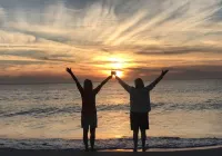 Cape Escape II End Unit on Lake & just 200 steps to beach w/ Beach chairs/cart