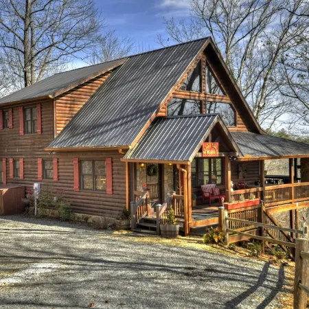 Riverfront Cabin w/ Private Dock, Putting Green, Game Room!  3.5mi 2 Blue Ridge