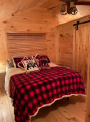 Snowmobilers private cabin, on the trails