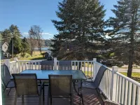 Cozy lake view home, centrally located with lake access and private dock!