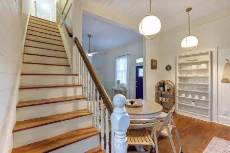 FREE PARKING at this historical home in the heart of downtown & outdoor patio.