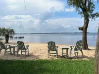 Rare bay waterfront home with 145' of SANDY BEACH!!! Pets welcome!!