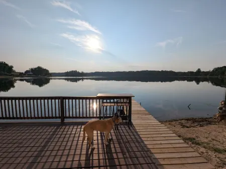 Lakefront Home with Sunsets, Dock, and Deck!  Dogs Stay Free!