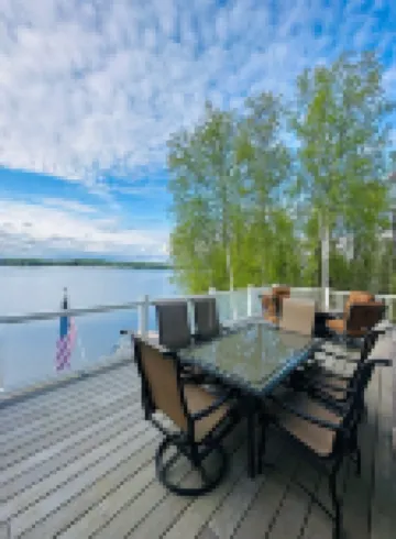 Lakefront Heaven Retreat. Big Lake house with 3 bedrooms and 3 full baths.
