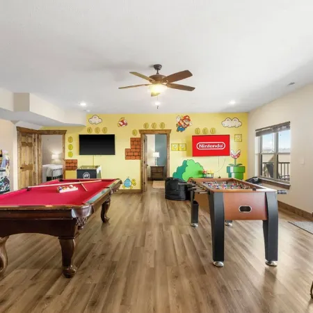 Spacious Lakeview Retreat w/Game Room, Indoor Pool, Expansive Deck & Firepit