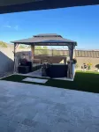 New house in a quiet neighborhood.