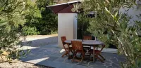Mini villa T2 on the seafront at Marine de Sisco, ideal for discovering the Cape.