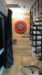 Luxury vacation home with bar billiards and sauna in wooded area